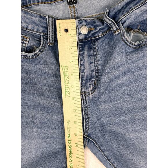 Judy Blue Tulip Hem Mid Rise Skinny Fit Jeans Size 11/30 JB8458 Casual Stretch - Picture 5 of 9